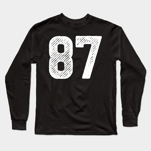 Eighty Seven 87 Long Sleeve T-Shirt by colorsplash